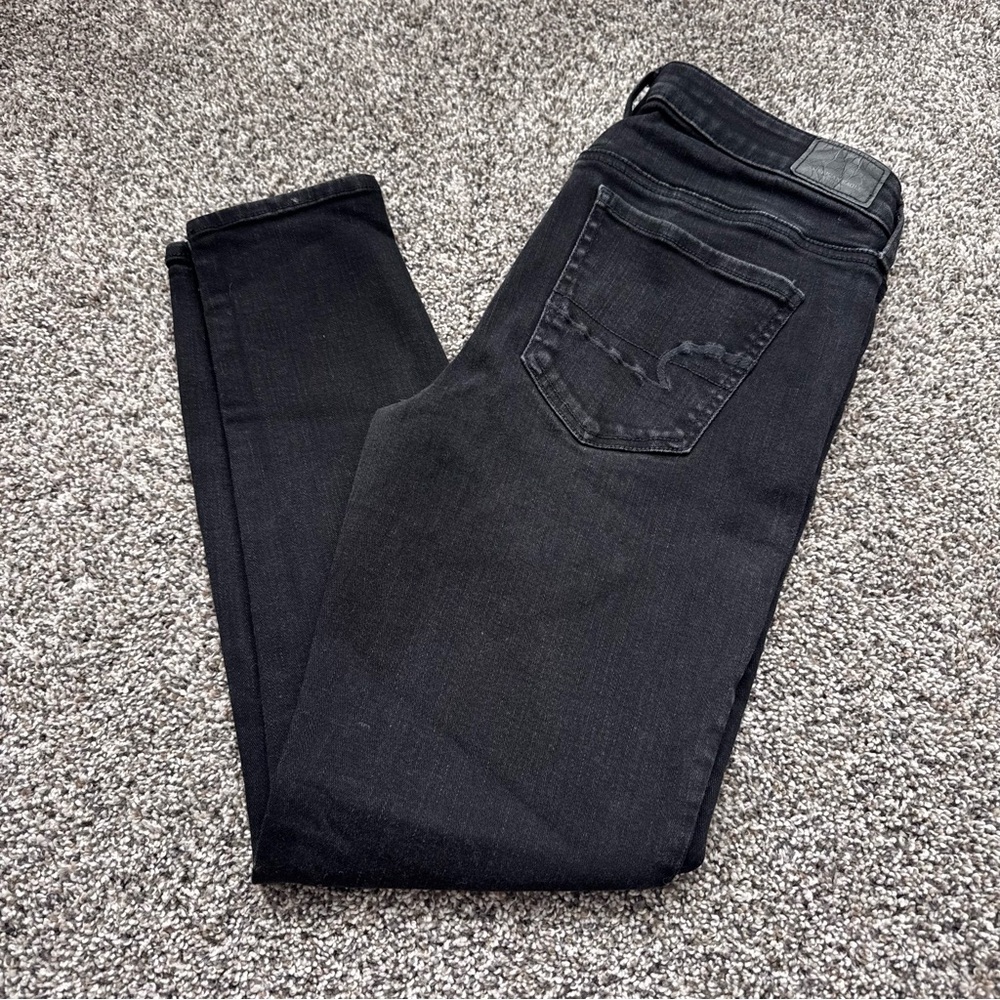 American Eagle Size 10 Short Black Jeans